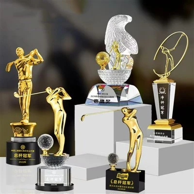 Gòlf Metal Baz Crystal Trophy